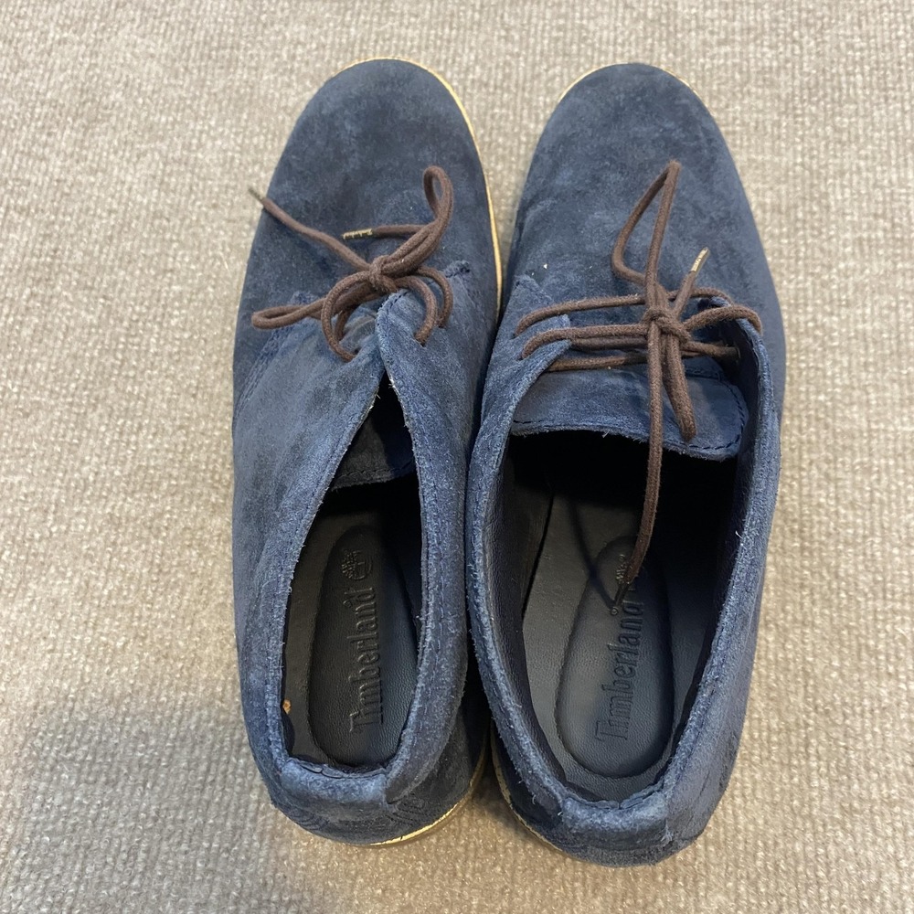 Timberland‎ Boots Mens Size 10 Blue Suede Lace Up Chukka Ankle Casual A23W4 - Picture 6 of 9
